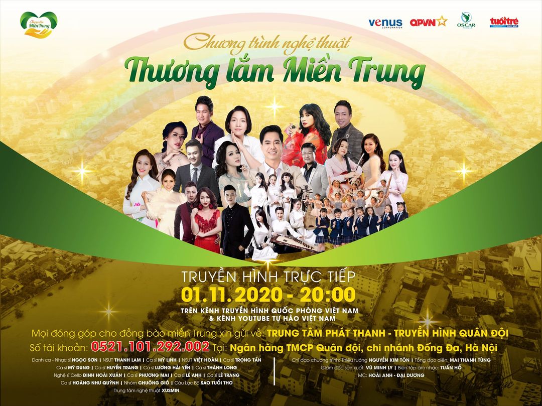 ĐÊM NHẠC THIỆN NGUYỆN HƯỚNG VỀ MIỀN TRUNG